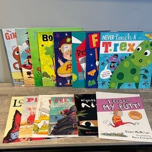 Children’s Book Bundle Toddler Preschool Pirates TRex Monster Ninja Dinosaurs